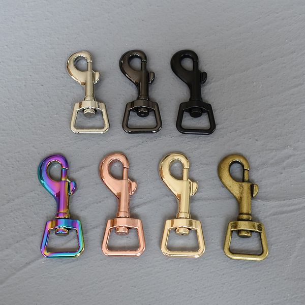 1 Stcs Schwenk Snap Hooks Metall Hundeverschluss Kirsite Hook Schnalle Hardware für 15 mm Gurtband DIY Hunde -Leine Teile Top -Qualität 6 Farbe