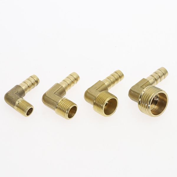 1pcs Mangueira conector de pagode 6 8 10 12 Mangueira de 14 mm Conector de Barb 1/8 1/4 3/8 1/2 BSP Male Feminino Feminino Feminino Brass Acessórios de Tubos de Água