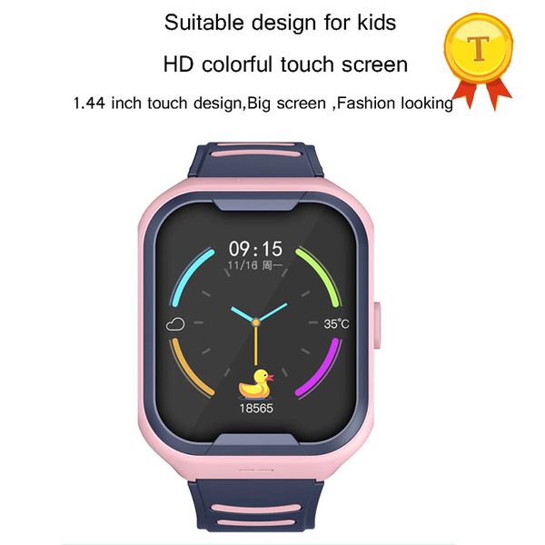 Mais recente Criança Crianças Presente Video Chamne Smart Watch GPS Rastreador Anti-Perfado SOS GPS Baby Watch Phone para iOS Android
