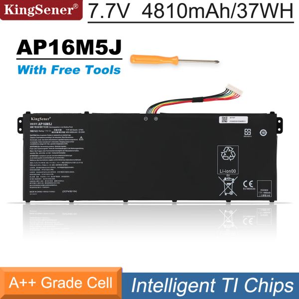 Batteries Kingsener AP16M5J Bateria Acer Aspire 1 para Aspire 3 A31521 A31551 ES1 A114 A315 KT.00205.004 7.7V 4810MAH 37WH