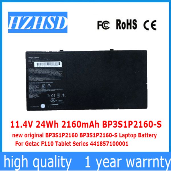 Batterien 11.4V 24WH 2160MAH BP3S1P2160S Neuer Original BP3S1P2160 BP3S1P2160S Laptop -Batterie für GetAC F110 Tablet -Serie 441857100001