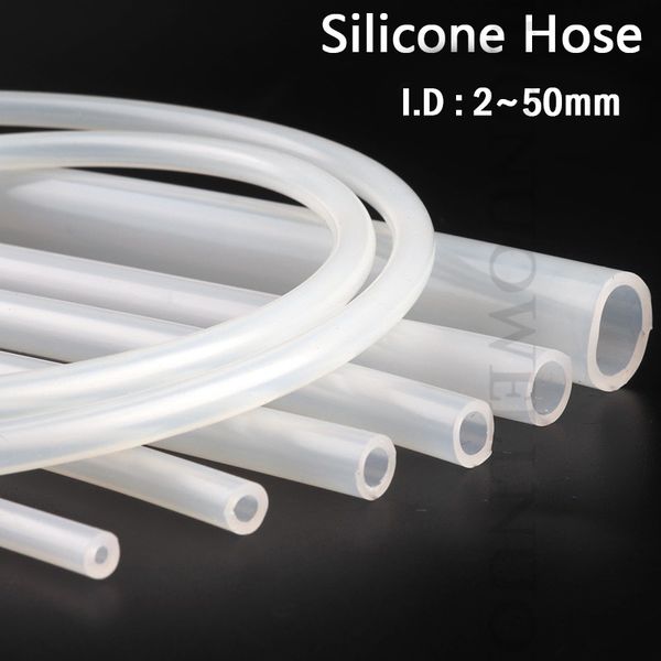 2m i.d 2 ~ 50 mm di grado alimentare tradizionale tubo di silicone gel silice gel di silice resistente al calore Acquario tubo di silicone flessibile tubo morbido