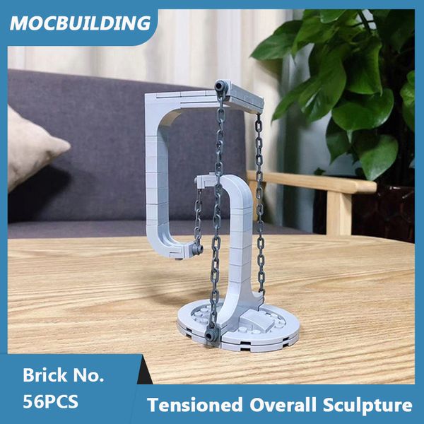 MOC Blocos de construção Modelo de escultura geral tensionado