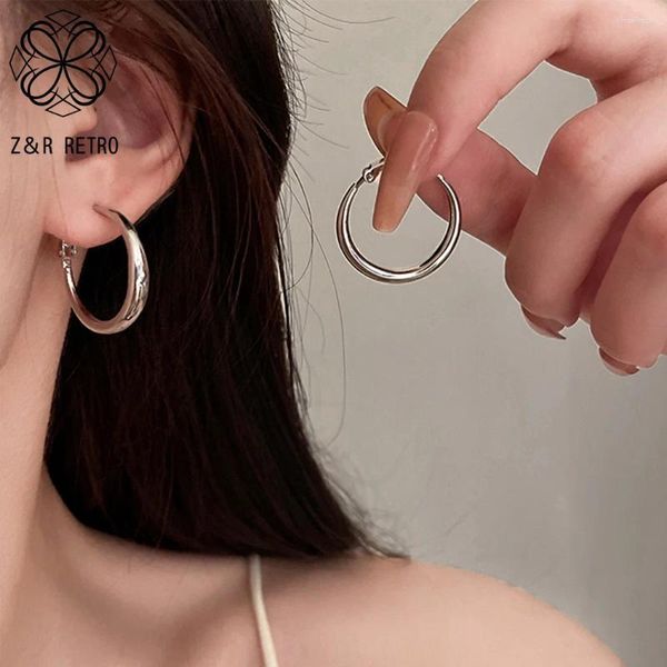 Dangle Ohrringe Koreanische Mode für Frauen trendy Schmuck runde Designer Pendientes Silber Farbe DIY Charms Brincos Party Geschenkgroßhandel Großhandel