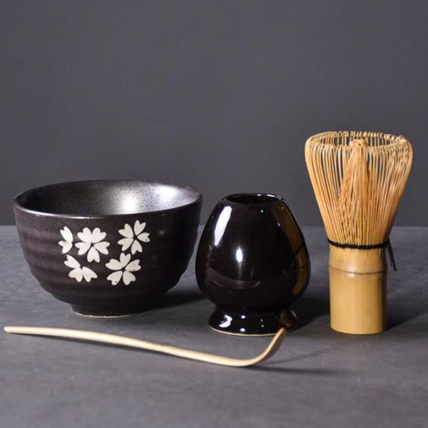 Самая популярная традиционная миска Matcha Bowl Scoop Kit Bamboo Chasen Chashaku Holder японская чашка для зеленого чая