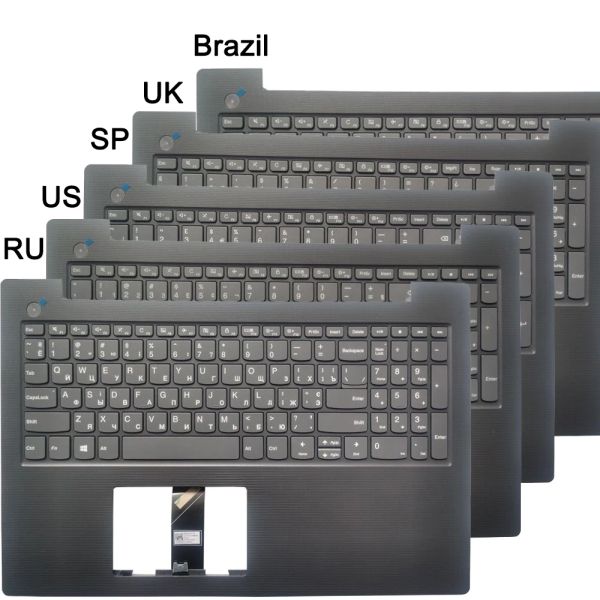 Keyboards Neue russische/US/UK/Spanisch/Brasilien -Tastatur für Lenovo V13015 V13015igM V13015IKB Laptop RU/SP mit Palst obere Cover -Hülle