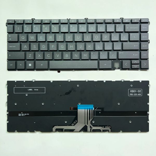 Tastaturen 13ba US -Tastatur für HP Neid x360 13ba 13tba 13bd 13ay 13ba0000 13bd0000 13tbd00 13ay0000 Laptop Backit Leuchtet TPN C147 C145