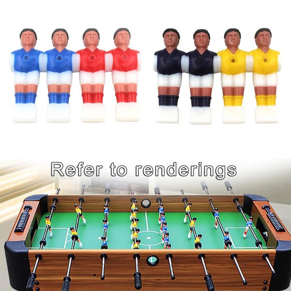 4 pezzi Resin Foosball Men Soccer per tavolo Top Guys in miniatura Football Torneo Torneo di intrattenimento per interni