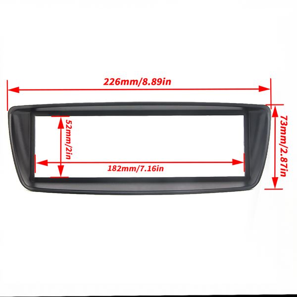 1 Din Car Car Stereo Radio Fascia Pane Plate Trim Trem Prame для Citroen C1 для Toyota Aygo AB для Peugeot 107