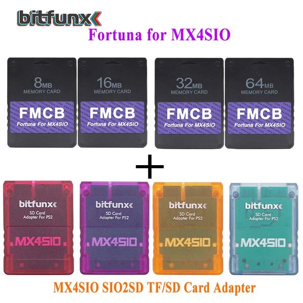 BitFunx Fortuna FMCB PS2 Card OPL 1.2.0 для MX4SIO SIO2SD TF/SD ADAPTER для PlayStation2 Slim Game Conoles