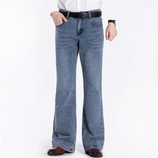 Calça jeans masculina calça de jeans de baixo masculino
