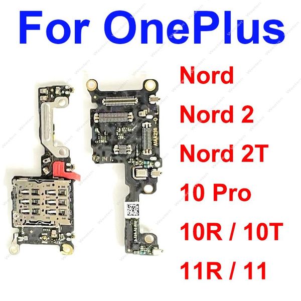 Für OnePlus OnePlus Nord Nord 2 10Pro 11 10T 10R 11R 5G SIM -Kartenfach -Leser -Slot -Socket -Board -Anschluss mit Telefonplatine