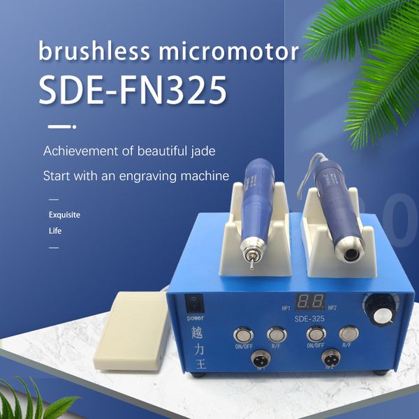 Micromotore Dental Micromotor Machine con 2 hampestrutici Professional Equipment per la lucidatura dei denti di gioielli in giada FN325 90000PRM