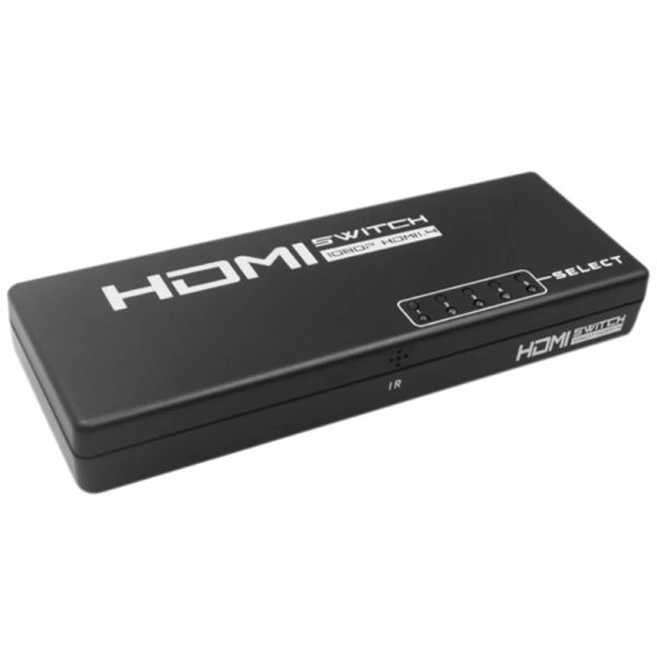 Zubehör 5port HDMI Selector Splitter Switcher 1080p Video -Audiokonverter für PS4 Xboxone Monitor Fernbedienung