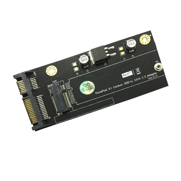 Cartões 20+ 6pin SSD a 2,5 polegadas Adaptador de cartão de riser SATA SATA V2.0 para Lenovo ThinkPad X1 Carbon Ultrabook SSD Components Components