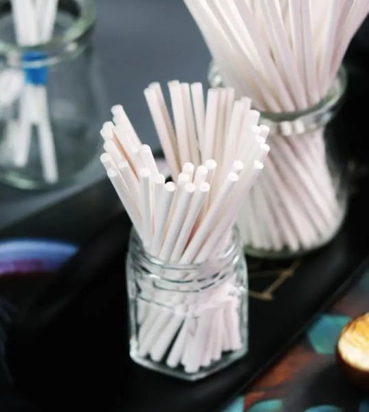 Mehrere Größen Food-Grade Paper Lollipop Stick Kuchen Pop-Sticks für Süßigkeiten Schokoladenzuckerpol Lollipop Stick Home Supplies Gyh