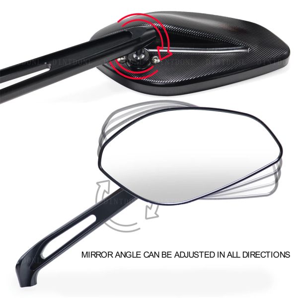 Motocicleta Vista traseira espelho para Ducati Streetfighter V2 V4 V4S V4SP 2019 2020 2021 2022 848 Acessórios para lentes de vidro esquerdo de vidro direito