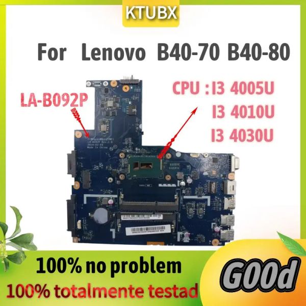 Scheda madre per Lenovo B4070 B4080 Laptop Motherboard. Con CPU: I3 4005U/4010U/4030u/4100u.Lab092p.100%funzionamento perfetto