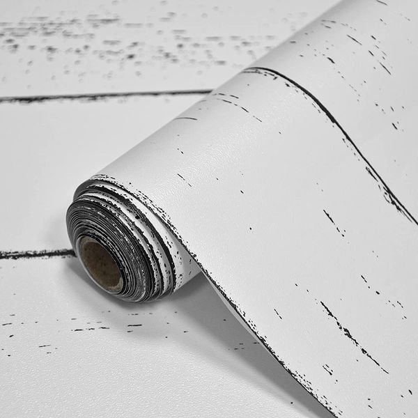 Tezgahlar için Beyaz Ahşap Kendinden Yapışkan Ahşap Kontak Kağıdı Su geçirmez Vintage Ahşap Plank Çıkartma Duvarlar Çıkarılabilir Duvar Kağıdı