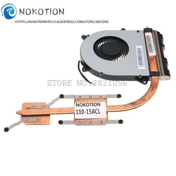 Pads Nokotion NMA841 Radiatore per Lenovo IdeaPad 11015ACL CPU GPU Raccolta di raffreddamento a ventola di riscaldamento Riscaldatore di raffreddamento