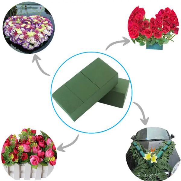 1PCS Floral Block Flower Styrofoam Bricks Blocos de florista de florista para festas de casamento Decoração de floristologia