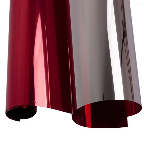 Fensteraufkleber Home Solar Paint Film High Reflectivity Rot und Silber Einwegspiegel Thermalkontrolle