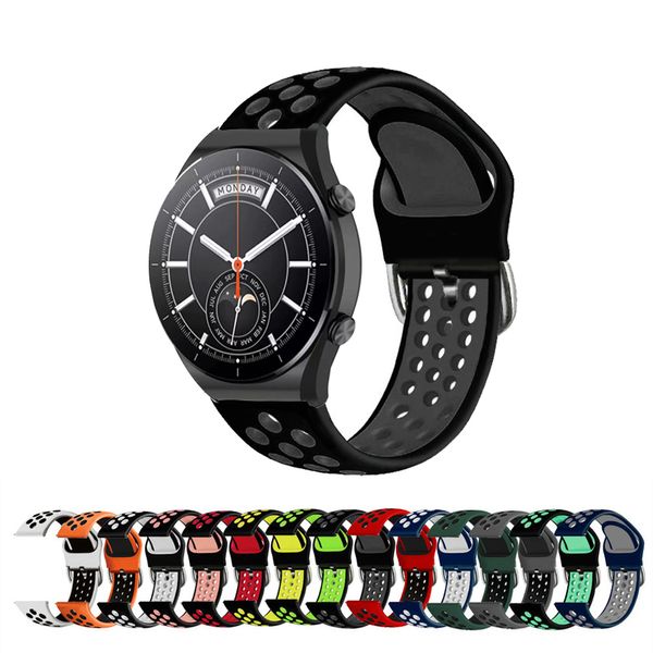 22 -мм часовой браслет для Xiaomi Watch S1 Smart Watch Quick Release Силиконовый ремешок для xiaomi Watch Color/Realme Watch 2 Band