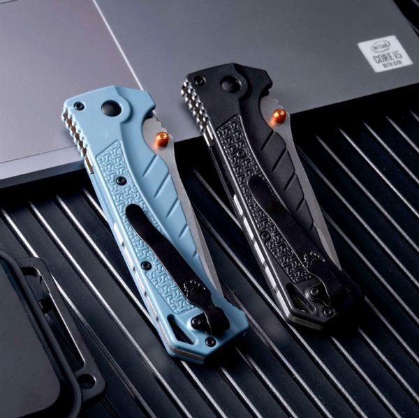 MM7732 coltello pieghevole tascabile di alta qualità 9CR18Mov Stone Wash Blade CNC GRN GURN GUSHEGGI