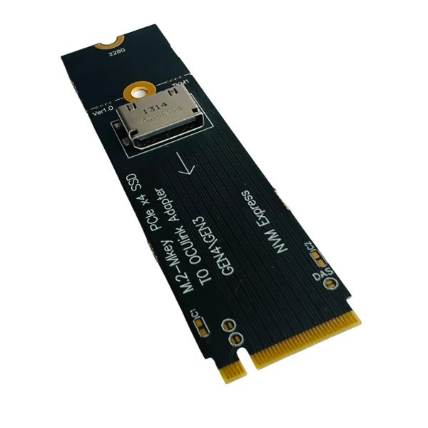 Cards M.2M de chave PCIE X4 SSD para U.2 OCULINK SFF8612 CARTA ADAPTADOR GEN4/GEN3 PARA 2,5 POLENTE NVME U.2 (SFF 8639) SSD PCIE NGFF RISER CARD