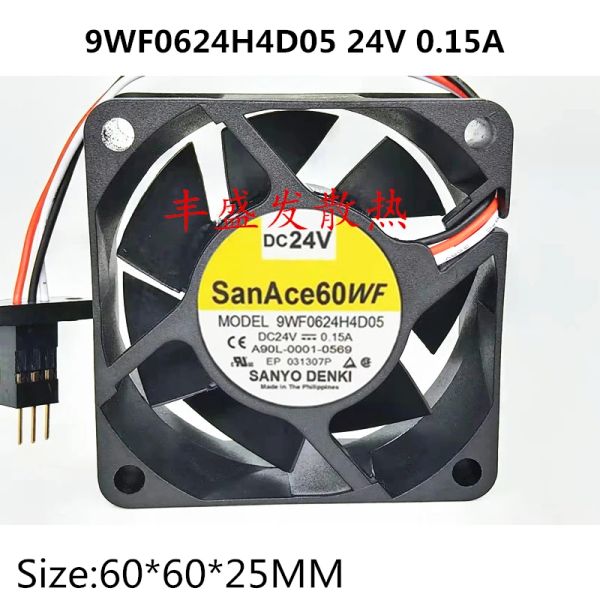 Soğutma Yeni orijinal 9WF0624H4D05 6cm 6025 24V 0.15A Fanuc Sistem Fan