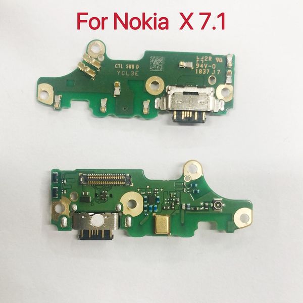 100% оригинальная плата дока зарядного устройства для зарядки USB с гибким кабелем микрофона для Nokia 3.1 5,1 плюс 2,1 2 2,2 3 3,2 4,2 5