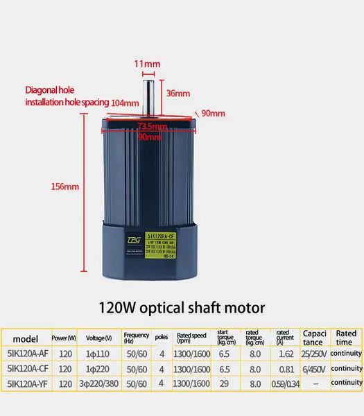 RV30 220 V 120W Wechselstrom -Wurmgetriebe Motor mit Geschwindigkeitsreduzierer Geschwindigkeitsregler Hochmoment Heißverkaufsmotor Eingangsdurchmesser 11mm