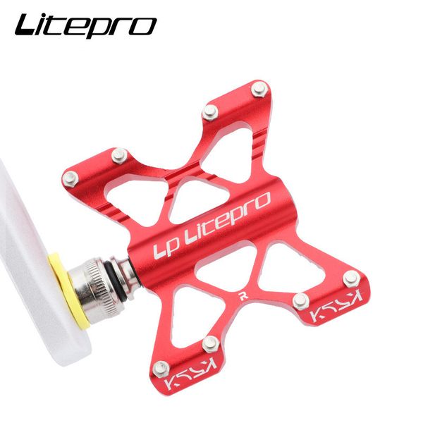 LITEPRO FALTING BIKE PEDAL ALUMINUM -LEGRIESE Ultraleichte QR Schnellfreisetzung Pedal für MTB/Falten/Rennrad Fahrrad