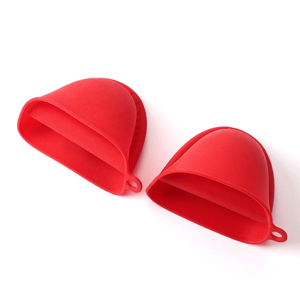 2 pcs/lotto clip a mano isolato in silicone guanti anti-scalding guanti resistenti al calore cucina a pizzico di guanti e supporti per vaso