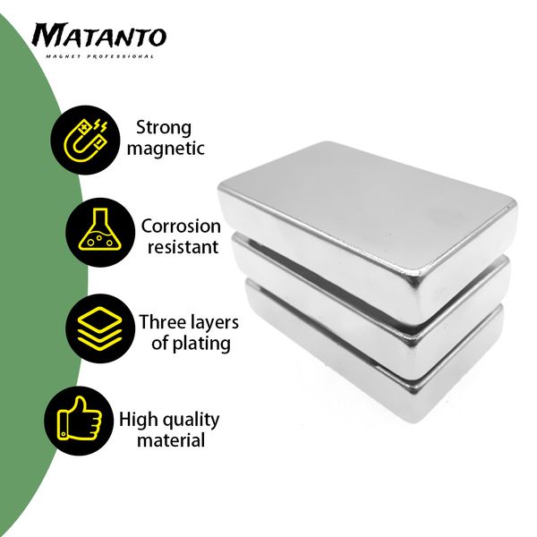 1/2/3/5/10PCS 50x30x10 мм Большой мощные квадратные магниты Постоянный магнит 50x30x10 мм Супер мощный неодимий -магнит 50*30*10 М