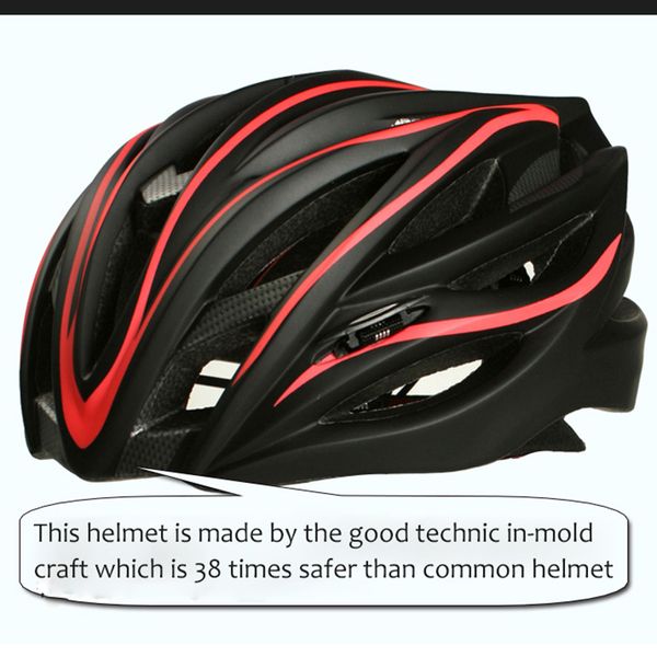 2024 Neue Radsporthelm Männer-Fahrradhelm für Männer Integ-Mold Road Bike Helm Sicherheit MTB Helm Rennausrüstung 55-62 cm F18