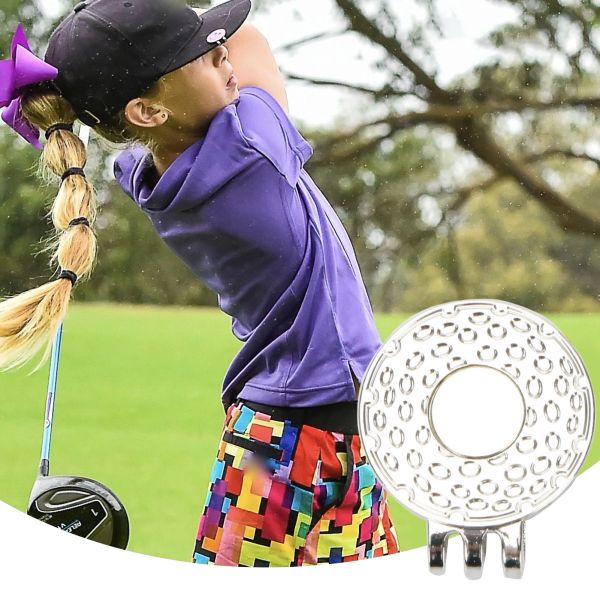 Magnetischer Golfmarker Hat Clip 25mm Ball Marker Halter Golfkappe Klemme mit Magnet leicht zu attach Golfzubehör für Männer und