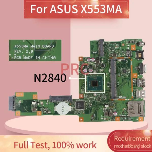 Материнская плата X553MA Rev: 2.0 для ASUS X503M F553MA F553M X553MA N2840 Материнская плата ноутбука SR1YJ DDR3.