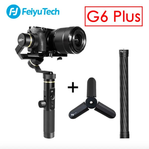 Gimbal Feiyutech G6 Plus 3axis Tut kolu Sıçrama Geçirmez Gimbal Feiyu G6P Aynasız Cep Kamerası GoPro Kahraman için 5/6 Akıllı Telefon