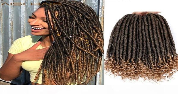 Dread Loc Faux Loc Aisi Tanrıça Faux Locs Dreads Tığ Örgüsü Sentetik Saç Uzatma 16 inç Yumuşak Doğal 24 Stand Pack5961585