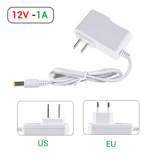 Leistungsadapter AC 110V 220 V bis DC 12V 12 Volt Real Electric Strom 1A 2A 3A Universal Netzteil Ladegerät EU US -Stecker