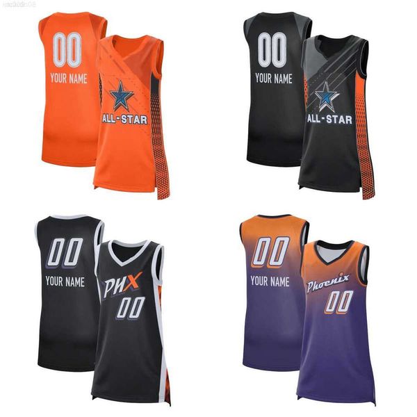 2023 All-Star Women Basketball Phoenixes Mercury Jerseys 42 Бритни Гринер 3 Диана Таураси 9 Софи Каннингем 12 Микаэла Оненвере 8 Мория Джефферсон 1 Sug Sutton