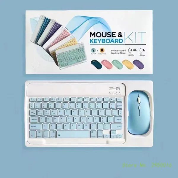 Conjunto de mouse de teclado sem fio combos 78key teclado 2.4g mouse 1600dpi silencioso portátil bluetoothcompatible para tablets