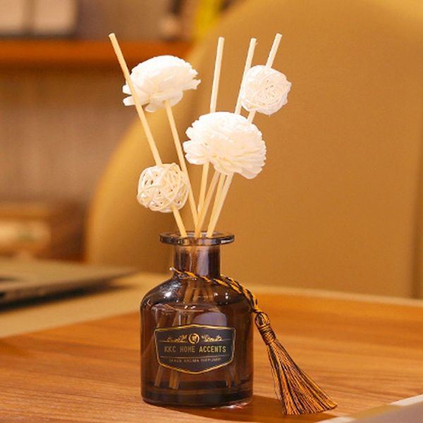 Difusor Artificial Flower Difusor Becks ondulada Rattan Reed Reed Fragrância Refilia Refil Sticks Air Scownerner Room