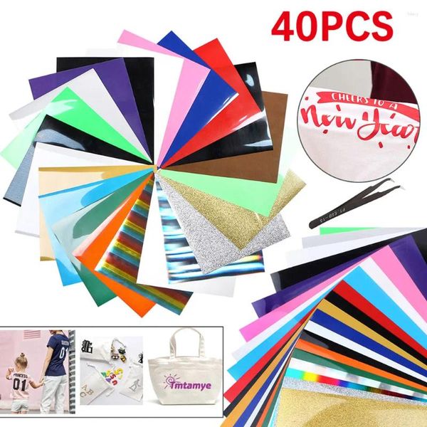 Adesivi per finestre 30 cm 25 cm PVC Trasferimento di trasferimento Pacchetto di glitter olografici patch fogli di ferro per plotter plotter