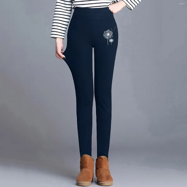 Pantaloni da donna in cotone donna casual con tasche inverno leggings caldo caldi elastico femmina estate leggera alta