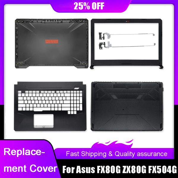 Casi Nuovo coperchio posteriore LCD per laptop per Asus FX504 FX504G FX504GD FX80 FX80G FX80GD LCD LCD FECHEL PALMREST Palmrest Cancelle