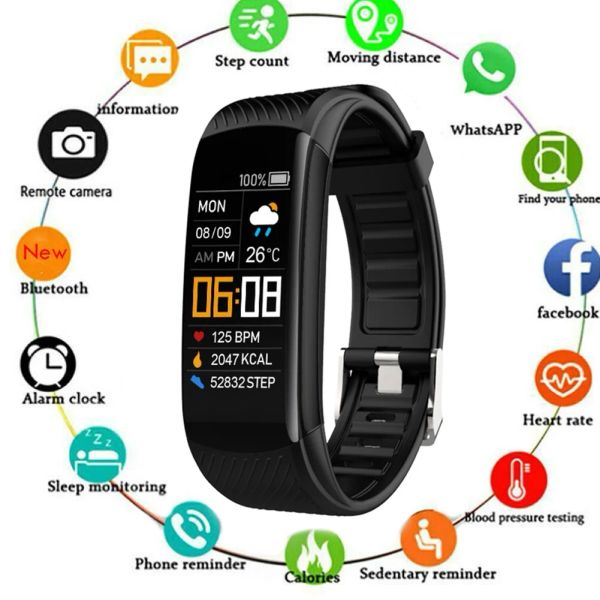 Armbänder Smart Bracelet Herzfrequenz Blutdruck Schrittzähler Schlafmonitor IP67 wasserdichte Smart Watch Band Sport Tracker Armbänder