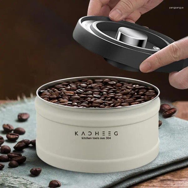 Aufbewahrung Flaschen Kaffeebohnen Vakuum versiegelter Tank Edelstahl Getreide Tee Nuss luftdichte Küchenbox