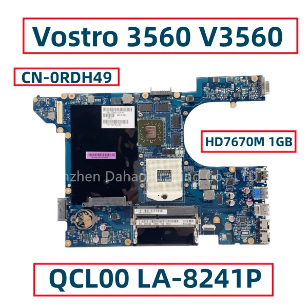 Motherboard CN0RDH49 0RDH49 RDH49 QCL00 LA8241P PARA DELL VOSTRO 3560 V3560 PARATEMINA -MOME